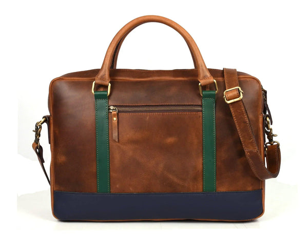 Tolredo Leather Leather Office Bag - Caramel Brown - Gifts for You 'n Me