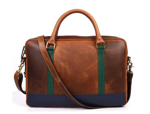 Tolredo Leather Leather Office Bag - Caramel Brown - Gifts for You 'n Me