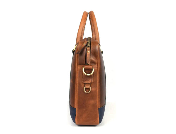 Tolredo Leather Leather Office Bag - Caramel Brown - Gifts for You 'n Me