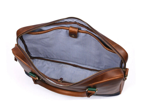 Tolredo Leather Leather Office Bag - Caramel Brown - Gifts for You 'n Me
