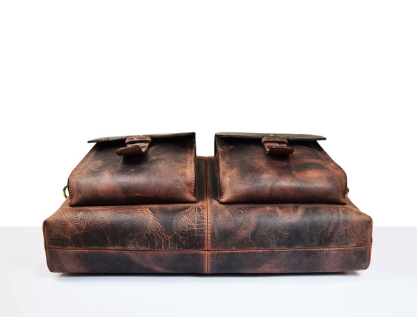 Berkeley Leather Portfolio Bag - Walnut Brown - Gifts for You 'n Me