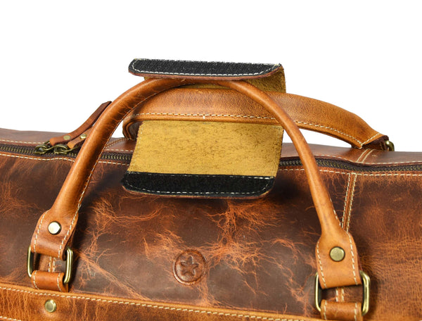 Dawson Leather Travel Bag - Walnut Brown
