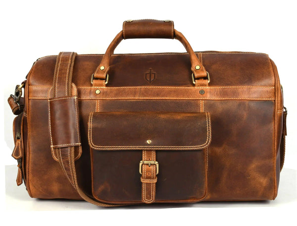 Souris Leather Travel Bag - Caramel Brown - Gifts for You 'n Me