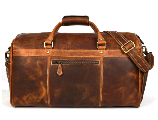 Souris Leather Travel Bag - Caramel Brown - Gifts for You 'n Me