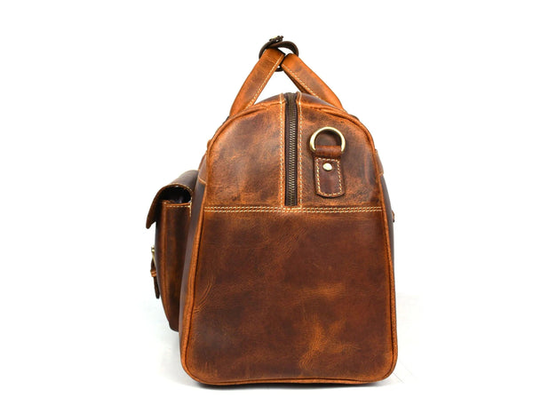 Souris Leather Travel Bag - Caramel Brown - Gifts for You 'n Me
