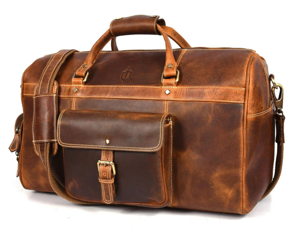 Souris Leather Travel Bag - Caramel Brown - Gifts for You 'n Me