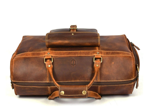 Souris Leather Travel Bag - Caramel Brown - Gifts for You 'n Me