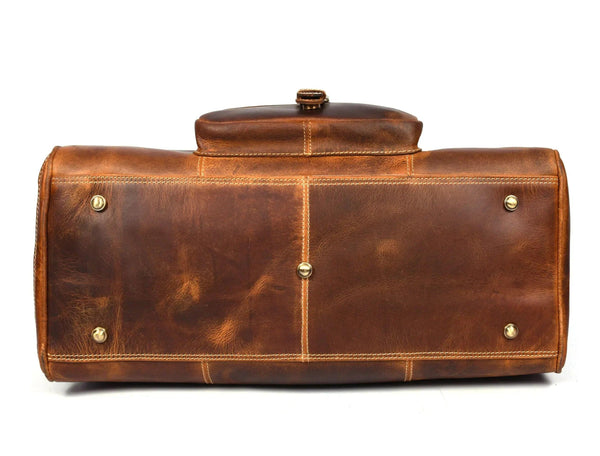 Souris Leather Travel Bag - Caramel Brown - Gifts for You 'n Me