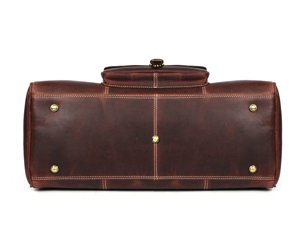 Dorval Leather Travel Bag - Walnut Brown - Gifts for You 'n Me