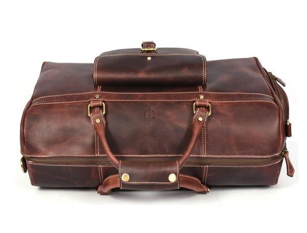 Dorval Leather Travel Bag - Walnut Brown - Gifts for You 'n Me