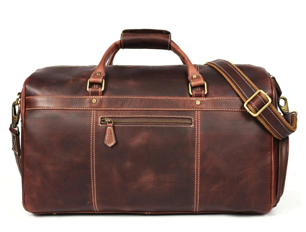 Dorval Leather Travel Bag - Walnut Brown - Gifts for You 'n Me