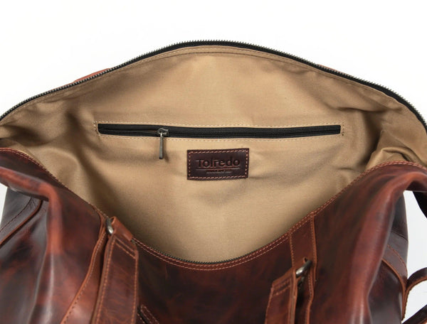 Manhattan - Leather Duffle Bag - Gifts for You 'n Me