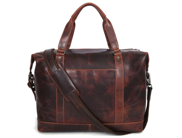 Manhattan - Leather Duffle Bag - Gifts for You 'n Me