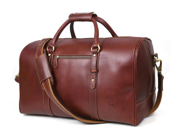 Leather Travel Duffle Bag - Gifts for You 'n Me