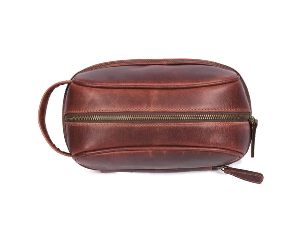 Akron Leather Toiletry Bag - Gifts for You 'n Me