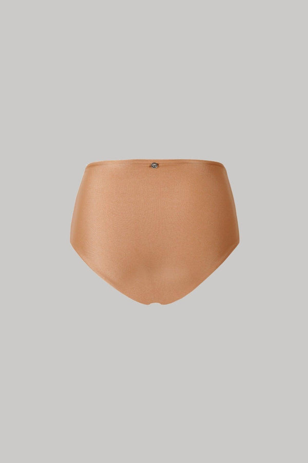 Lilly High-Waisted Bottoms in Bronzed