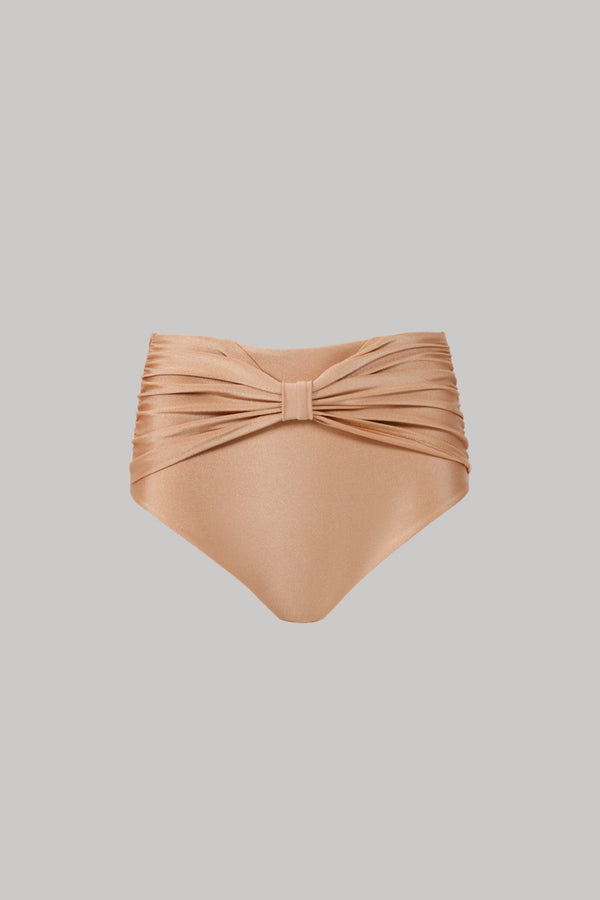 Lilly High-Waisted Bottoms in Bronzed