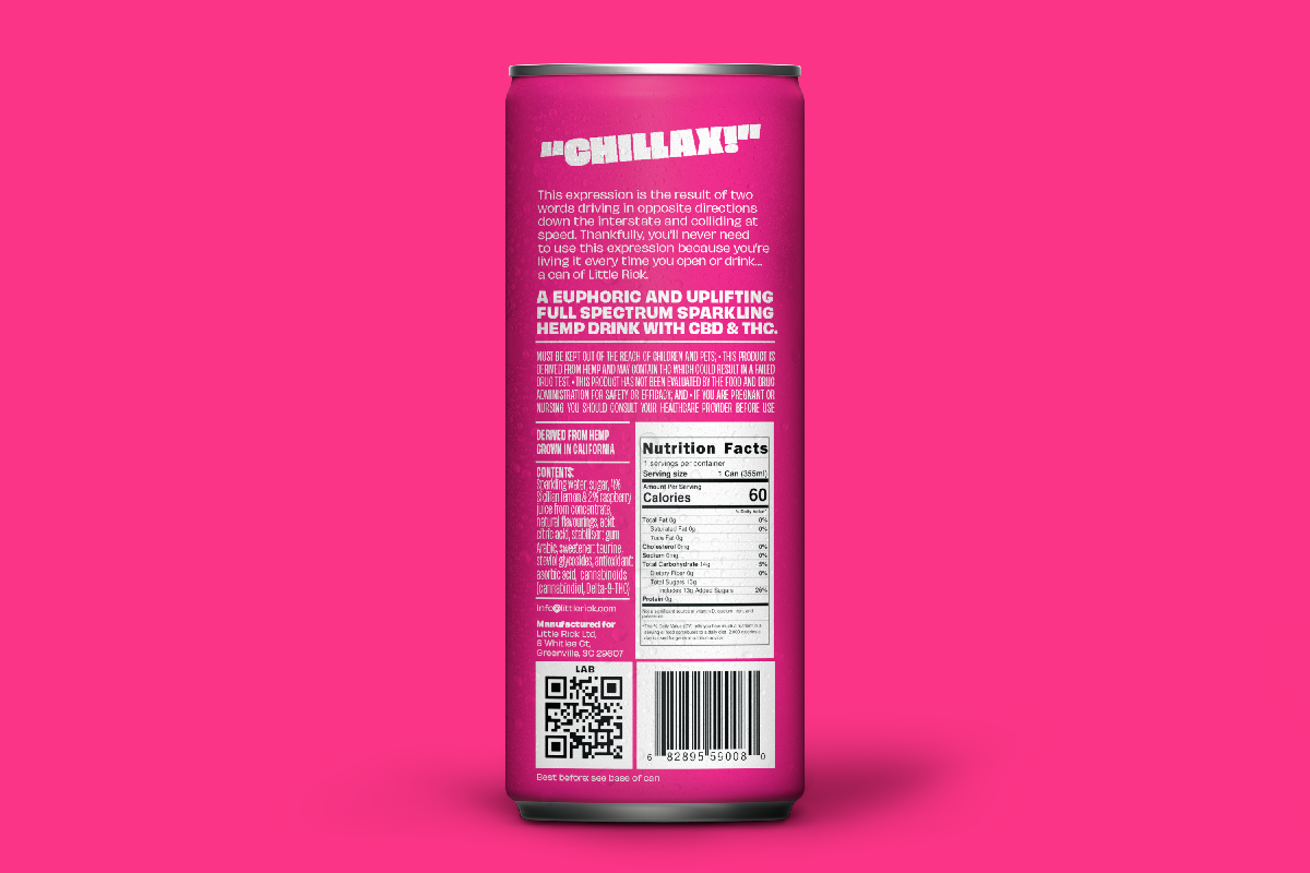 Raspberry Lemonade - 5mg THC Drink