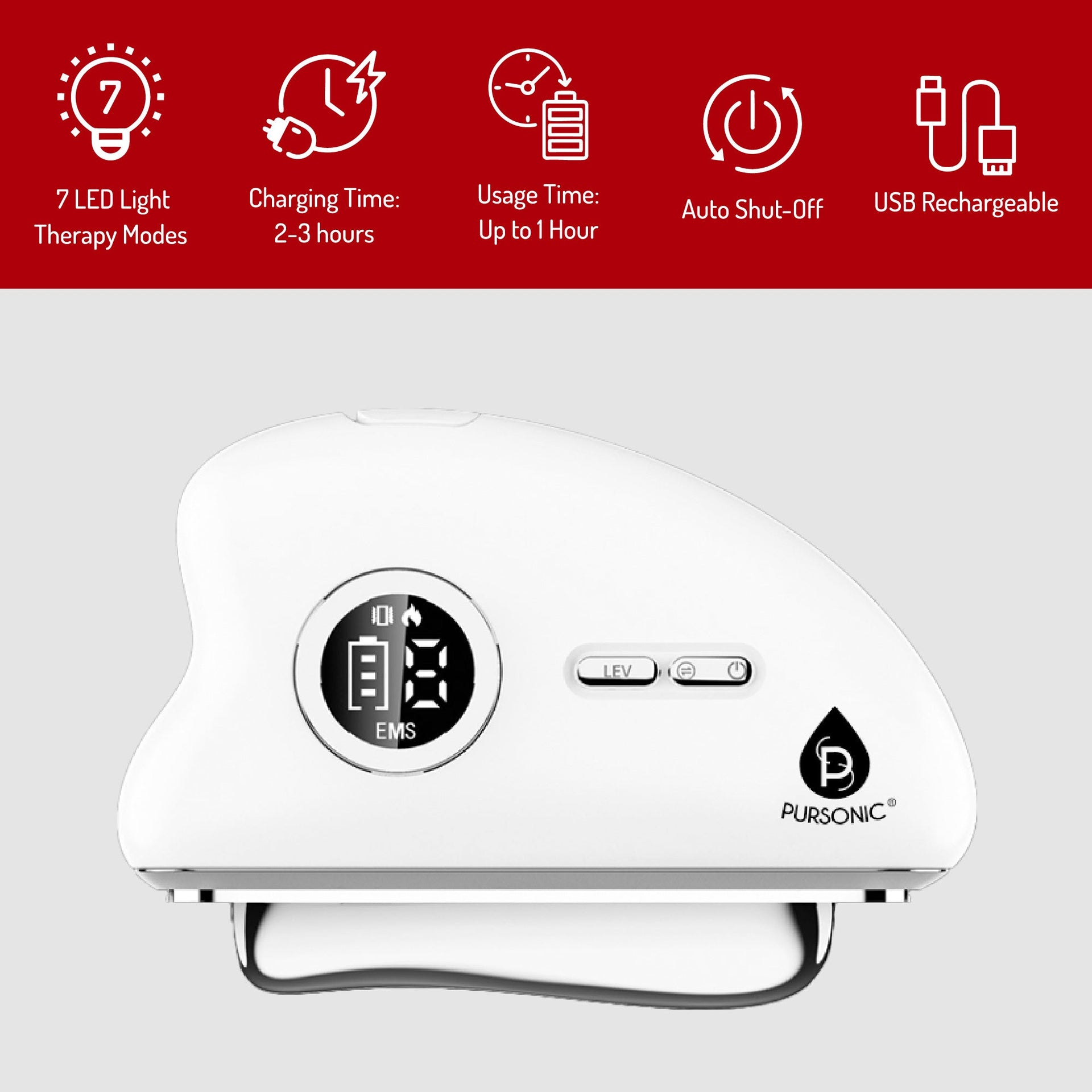 LED Rejuvenation Bundle – 7-in-1 Sculpting Wand, LED Eye Mask & LED Gua Sha Device