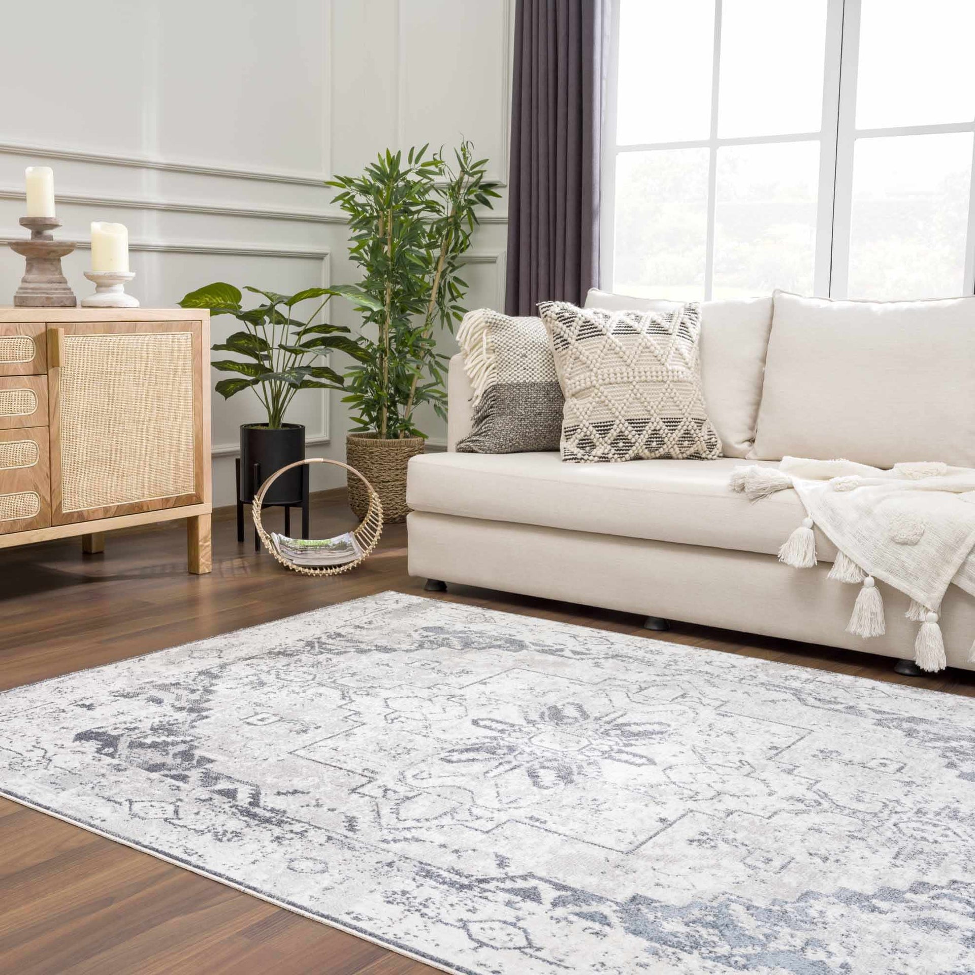 Hera Ivory Boutique Washable Rug