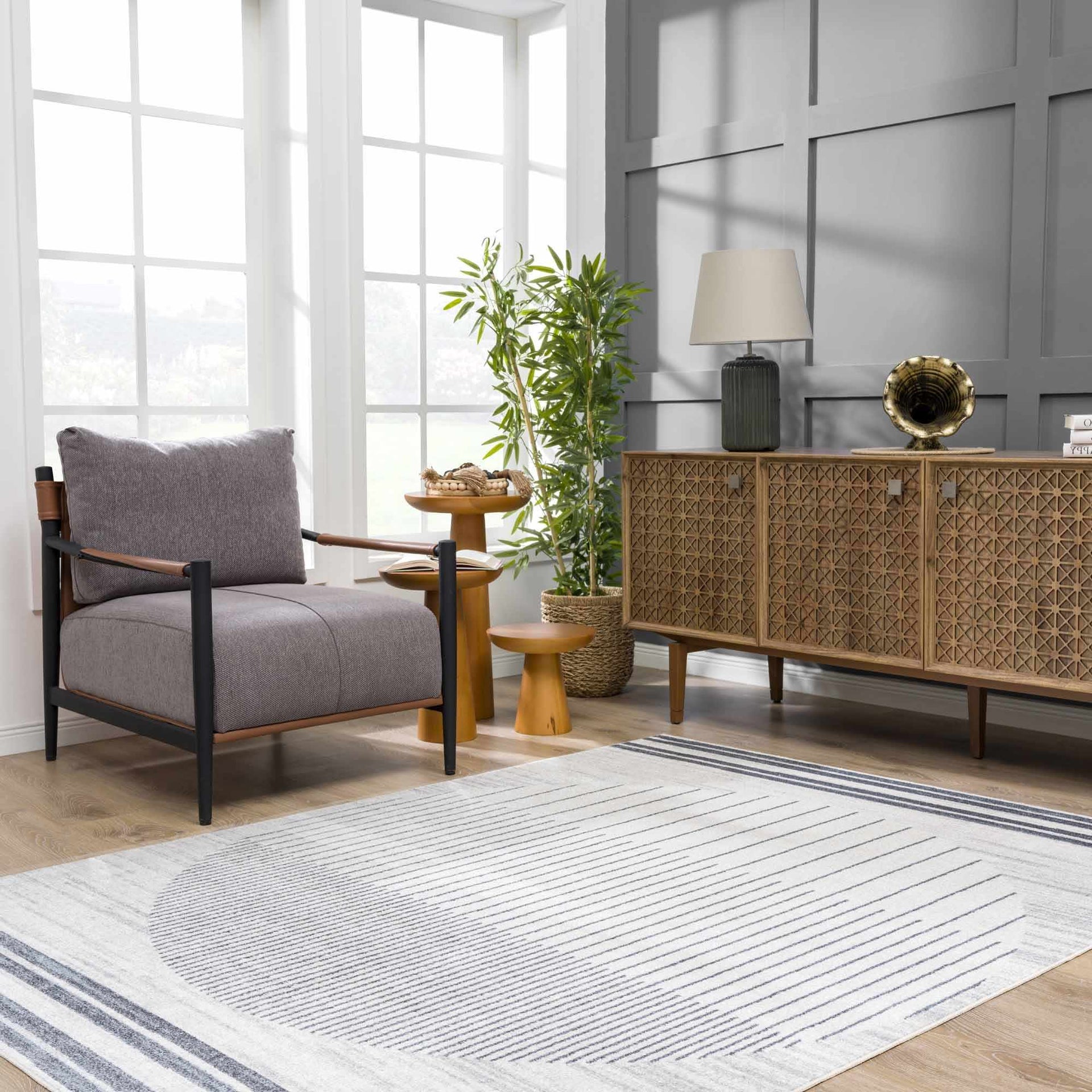 Thad Modern Washable Rug