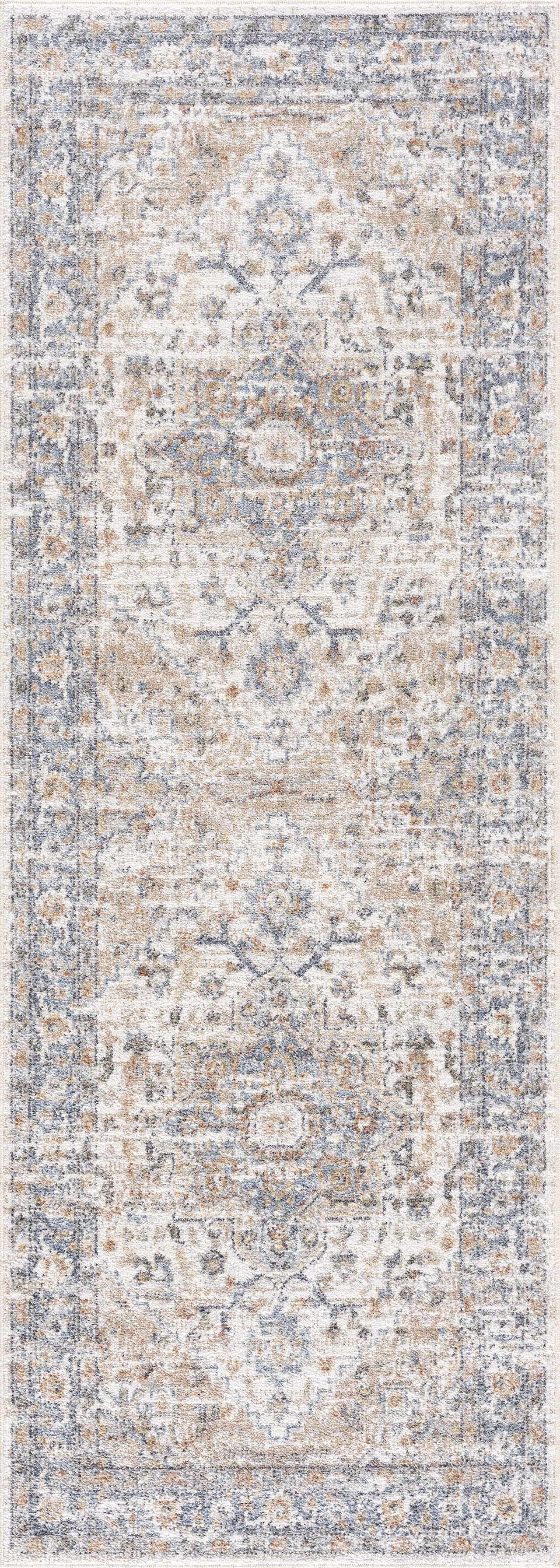 Ezri Flat Pile Washable Rug