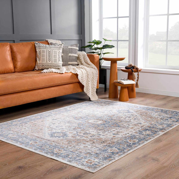 Ezri Flat Pile Washable Rug