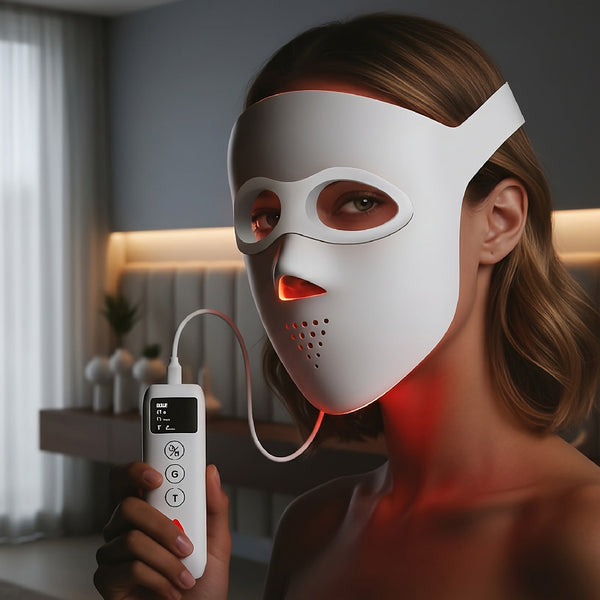 Glow & Lift Set: 3D LED Therapy Mask & 7-in-1 Face & Neck Beauty Device
