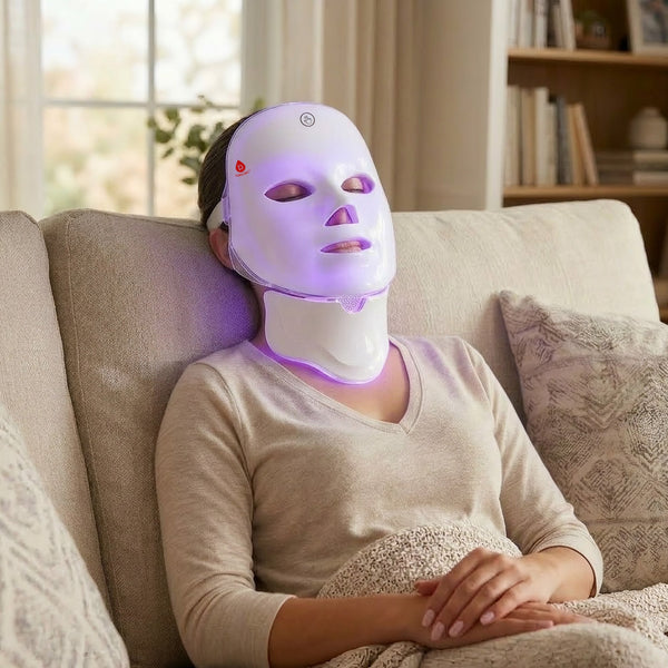 7-in-1 LED Mask, Anti-Aging Serums & 7-Day Hyaluronic Acid