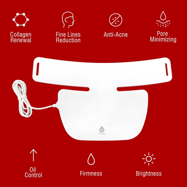 Pursonic LED Light Therapy Neckplate – Rejuvenate Your Neck & Décolleté