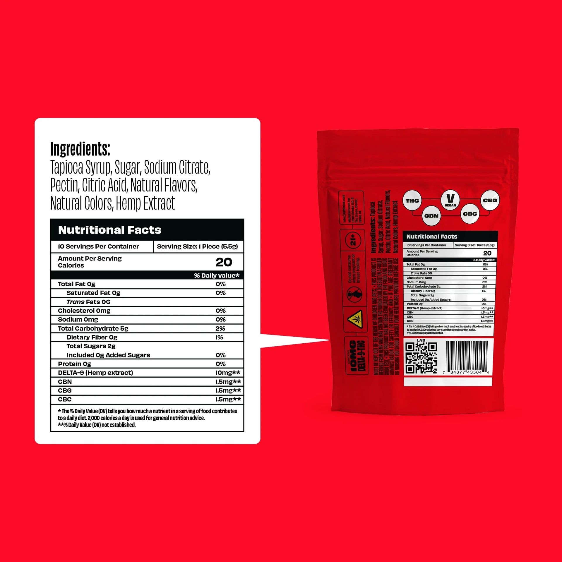 Strawberry - Rapid Onset 10mg Delta-9 THC Gummies