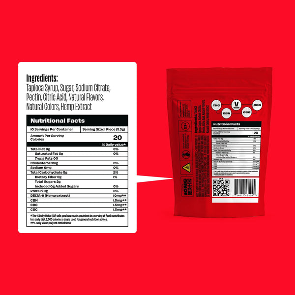 Strawberry - Rapid Onset 10mg Delta-9 THC Gummies