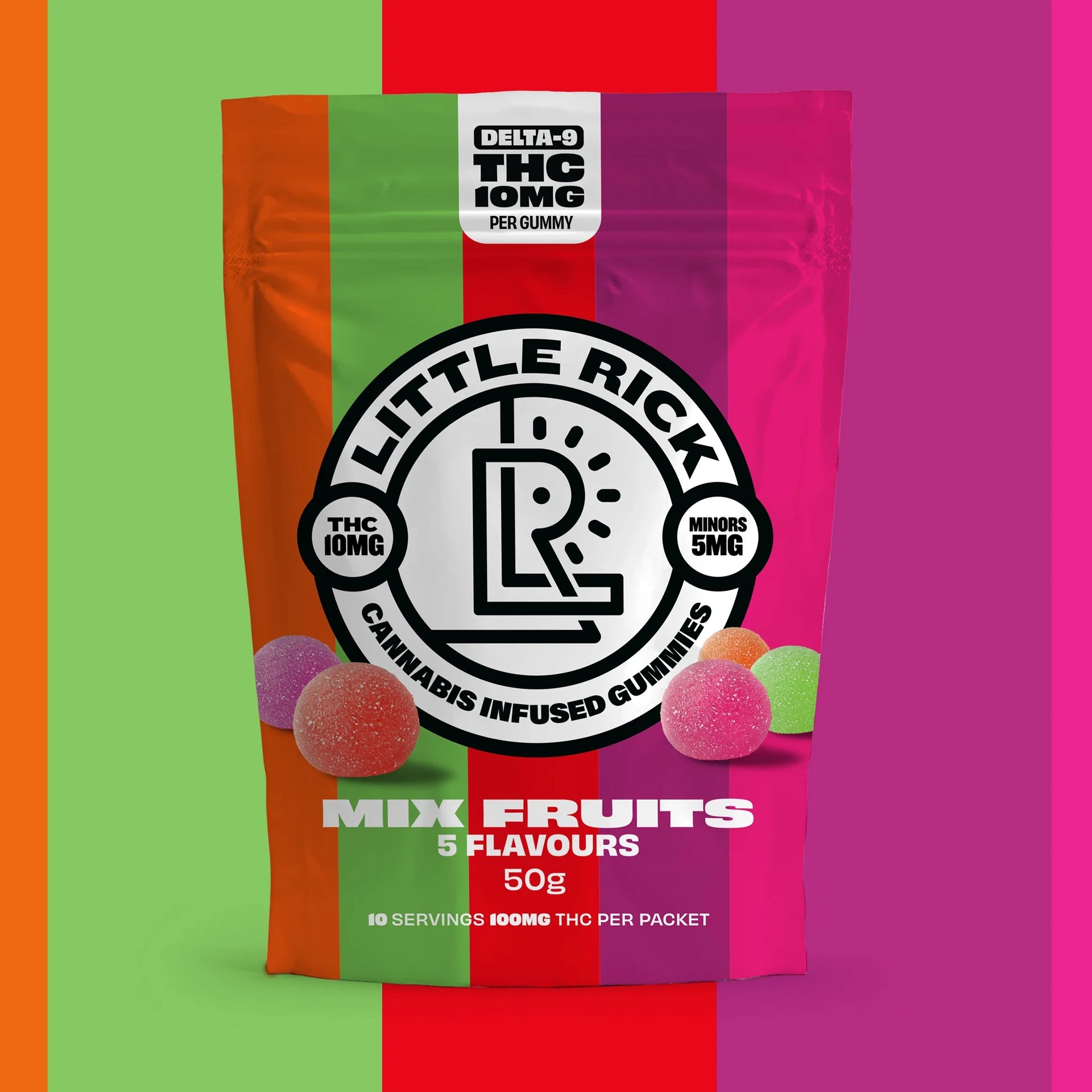 Mix Fruits - Rapid Onset 10mg Delta-9 THC Gummies