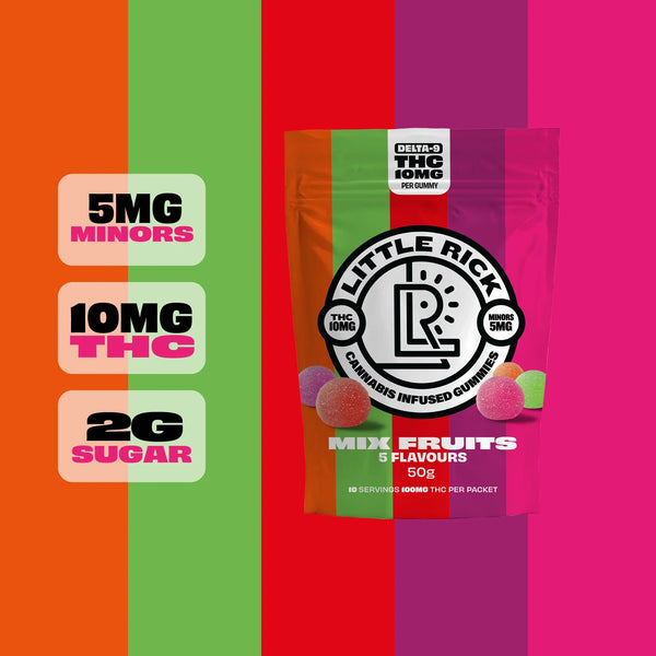 Mix Fruits - Rapid Onset 10mg Delta-9 THC Gummies