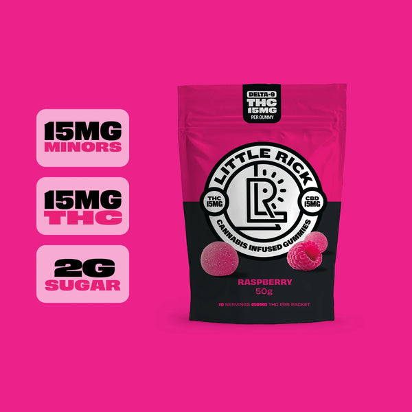 Raspberry - Rapid Onset 15mg Delta-9 THC Gummies