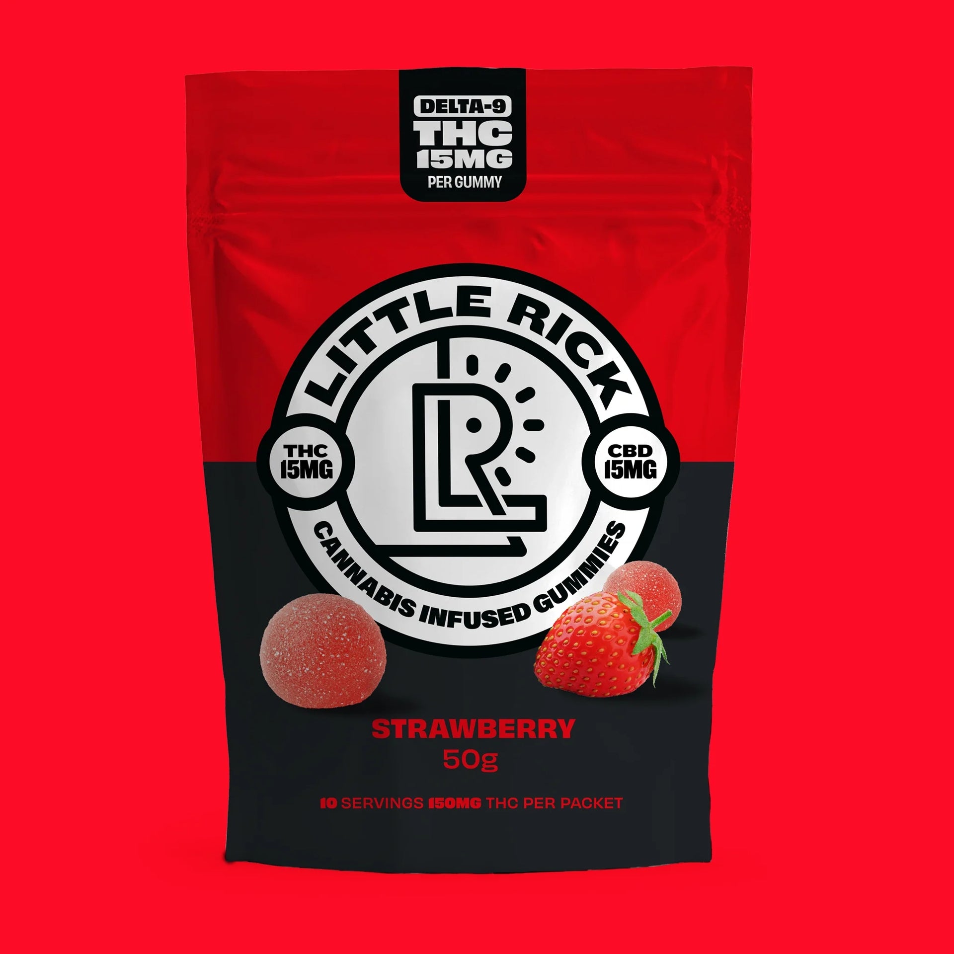 Strawberry - Rapid Onset 15mg Delta-9 THC Gummies