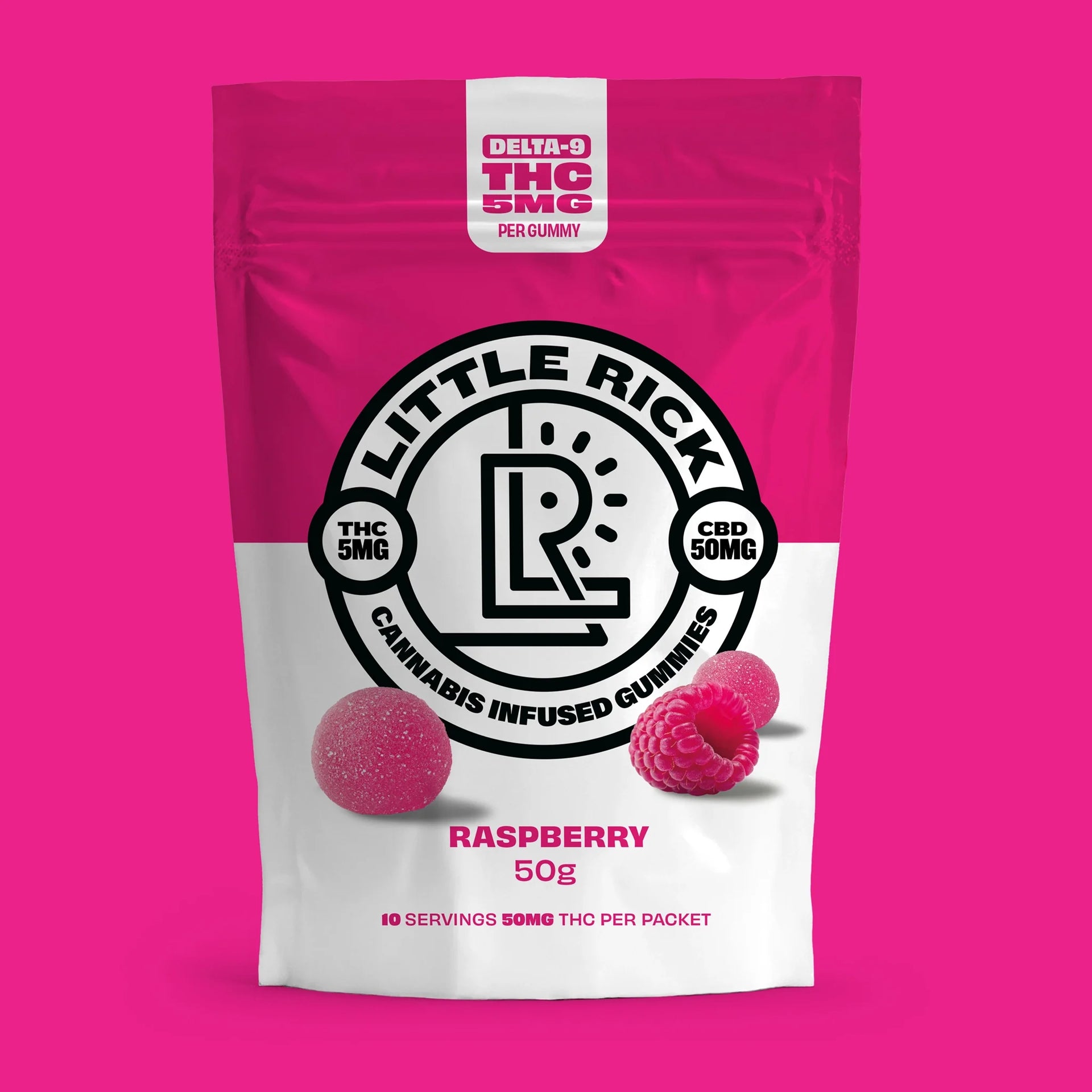 Raspberry - Rapid Onset 5mg Delta-9 THC Gummies