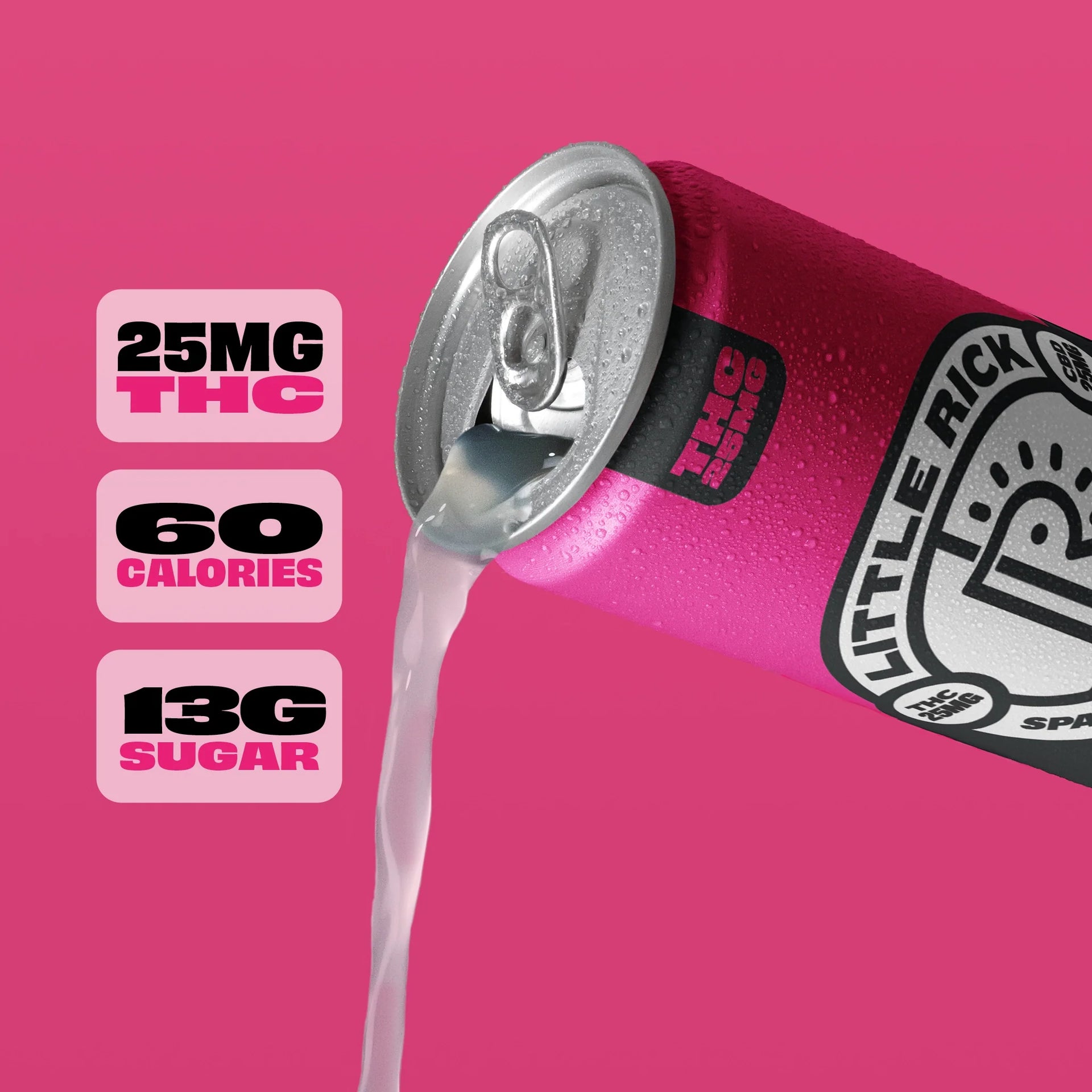 Raspberry Lemonade - 25mg THC Drink