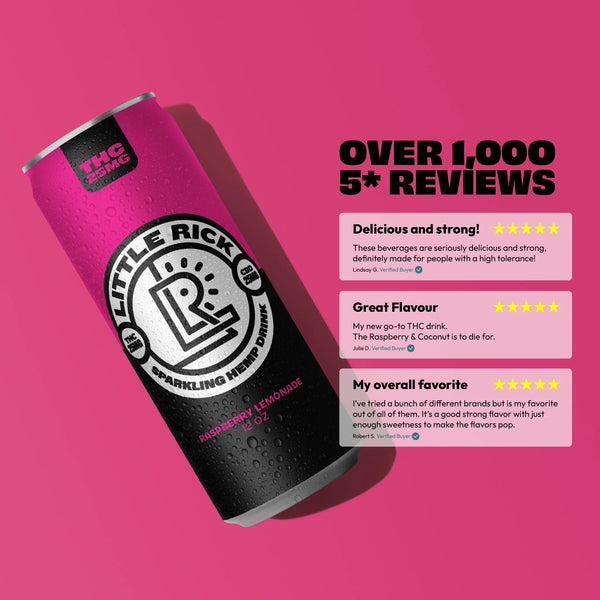 Raspberry Lemonade - 25mg THC Drink
