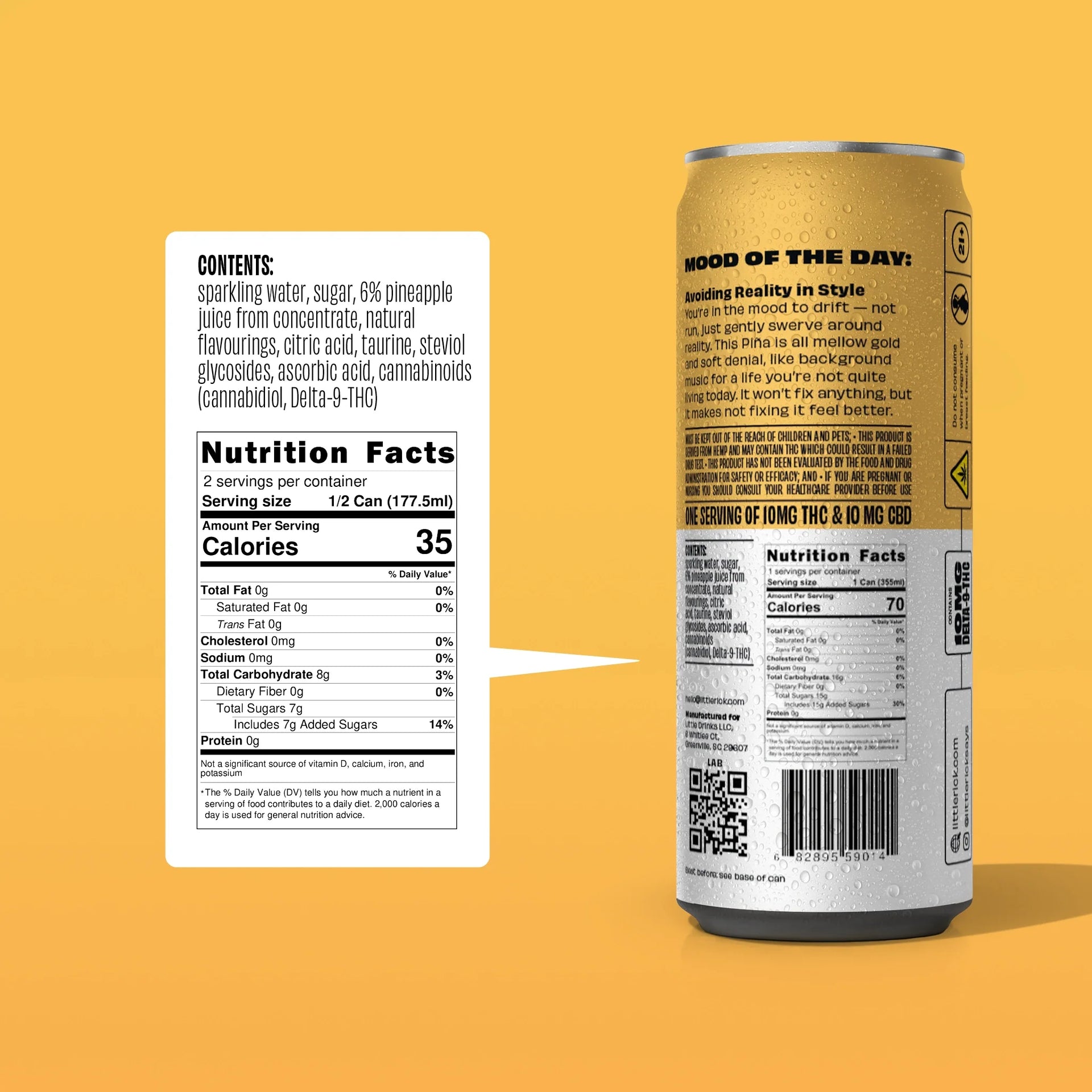 Piña - 10mg THC Drink