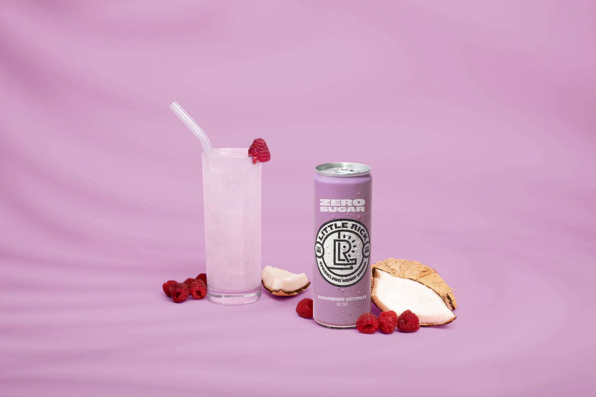 Raspberry Coconut - 5mg THC Drink