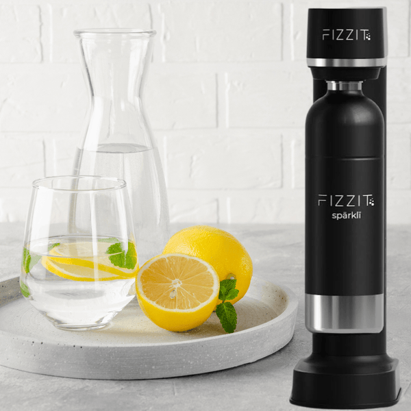 FIZZIT Hydration Set – Soda Maker + 1 CO₂ + 3 Bottles