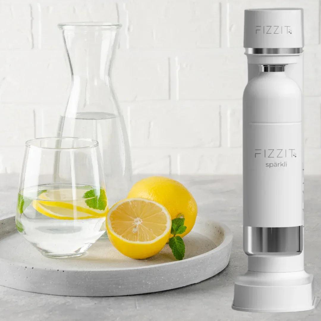 Fizzit Spärklï Carbonated Water Soda Maker with Stainless Steel Bottle Included - Gifts for You 'n Me
