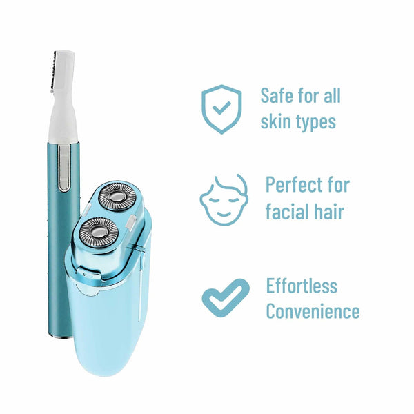 Pursonic Perfect Precision: Facial Trimming, Brow Styling, and Painless Shaving in One Kit. - Gifts for You 'n Me