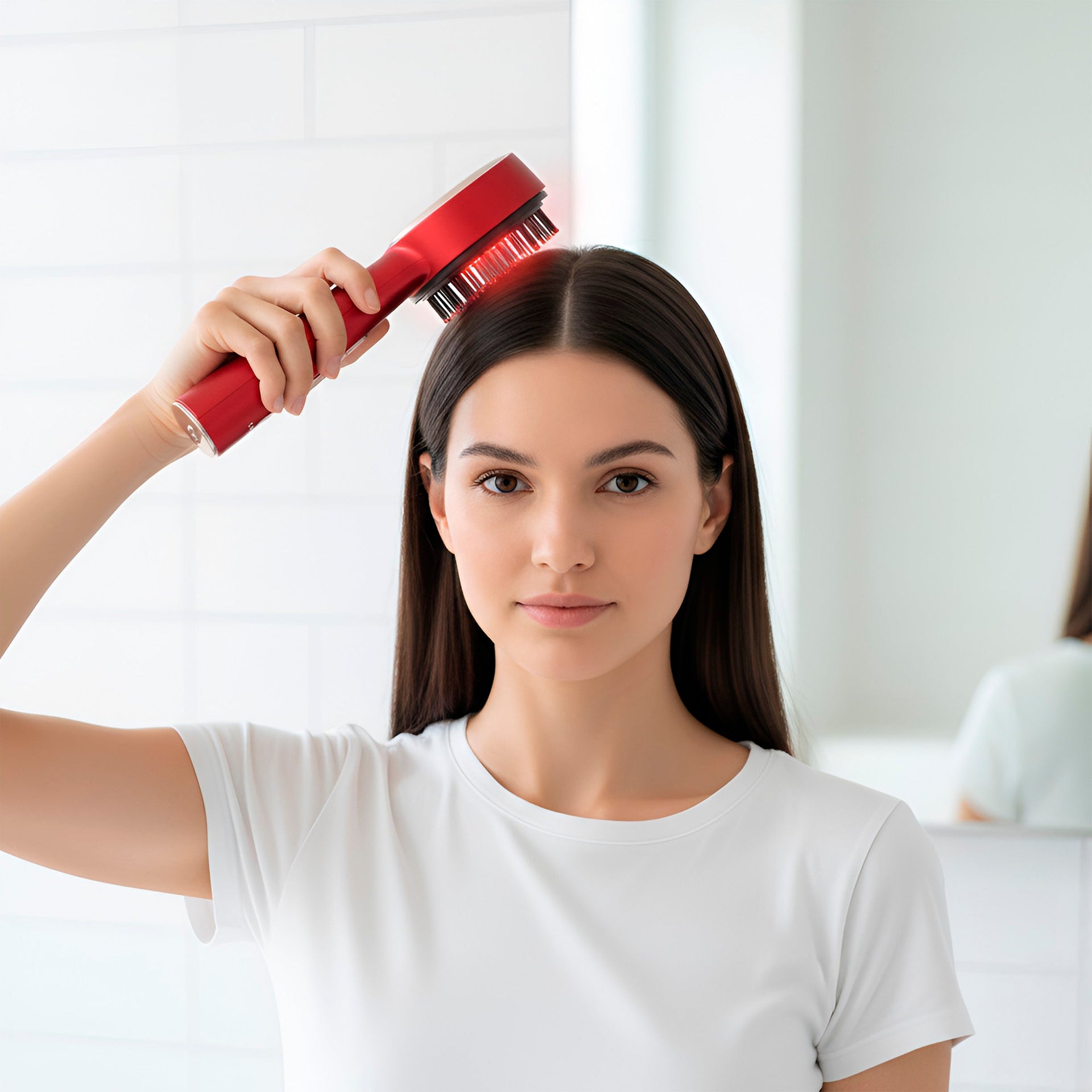 7-Color Facial Therapy Mask + 3-in-1 LED Scalp & Hair Treatment Brush