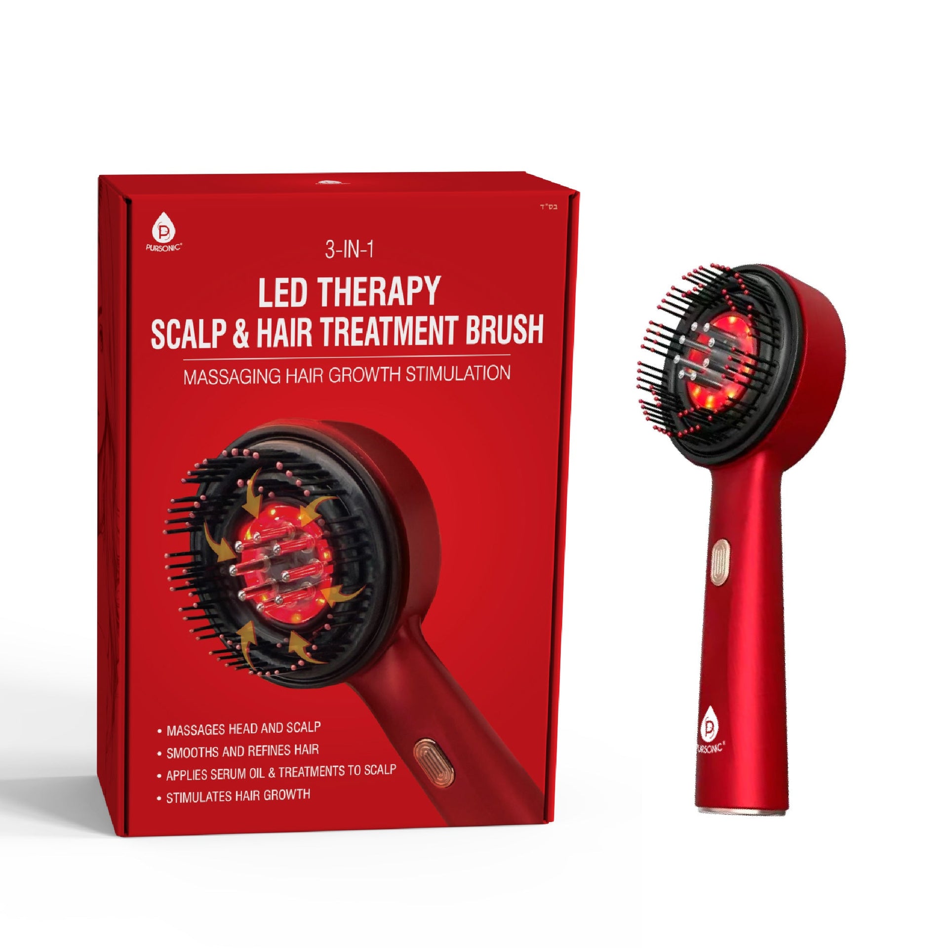 7-Color Facial Therapy Mask + 3-in-1 LED Scalp & Hair Treatment Brush