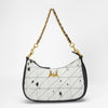 Loyal West JOE QUILTED NAPPA LEATHER BAG - BLACK & WHITE COWHIDE