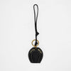 Loyal West HORSE SHOE BAG CHARM IN CALF LEATHER - BLACK