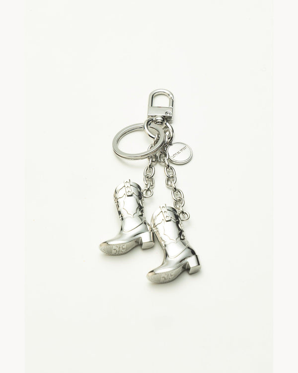 Loyal West Boots Bag Charm - Concho Silver