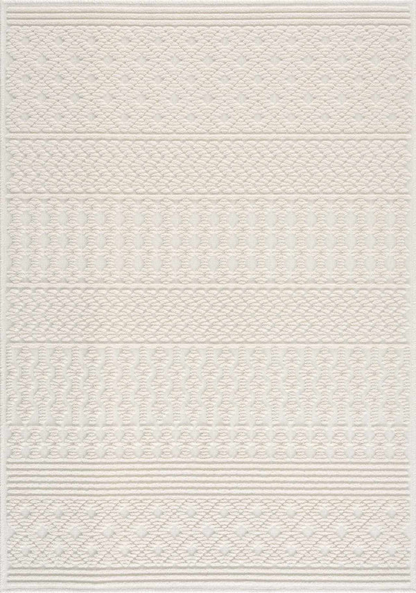 Drago White Washable Area Rug